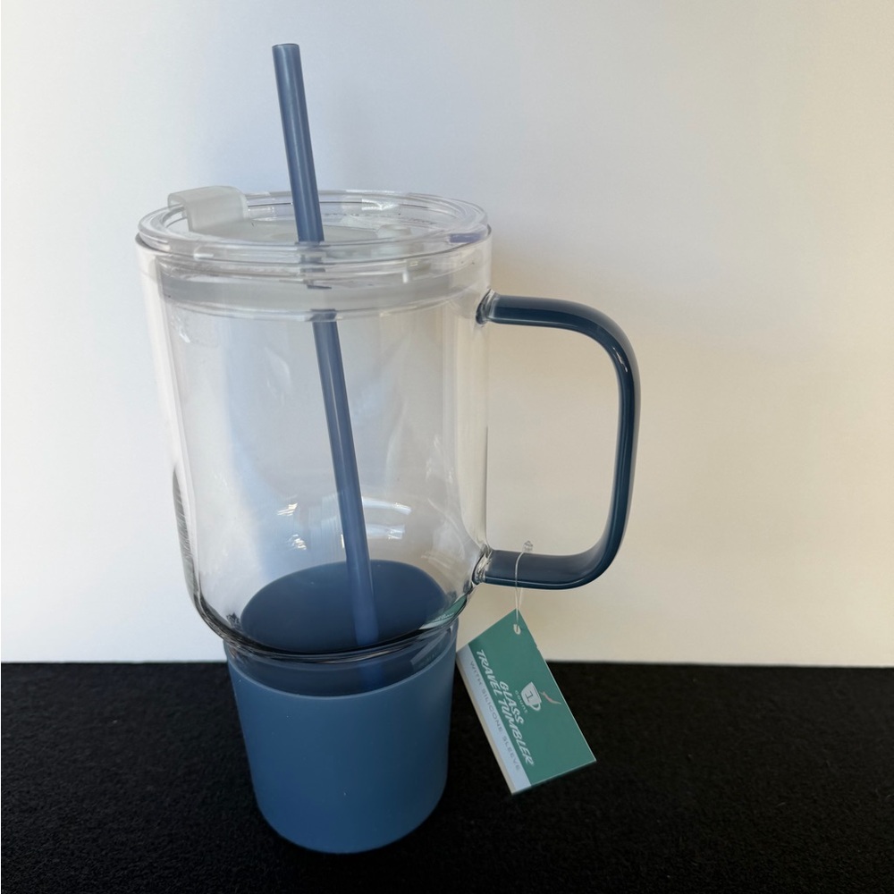 Target Bullseye's 32oz Clear Glass Tumbler Blue - Picture 2 of 3